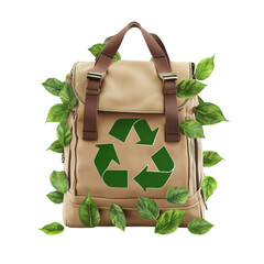 Stylish shoulder travel bag with adjustable strap on transparent png background. Ai generated