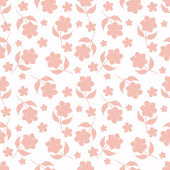 Seamless beautiful vintage flower pattern textile design
