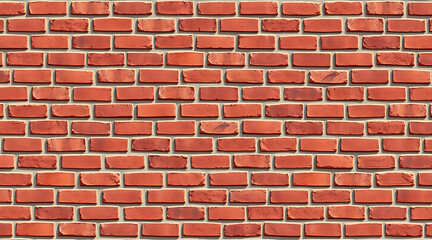 Obraz premium Seamless red brick wall texture