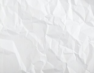 Obraz premium White Crinkled Paper Texture Background