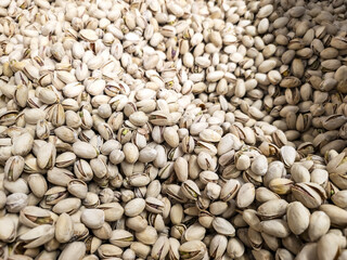 Pistachios in a market