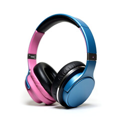 Stylish wireless headphones with a sleek design and vibrant accents.