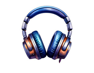 Music headphones icon vector transparent background