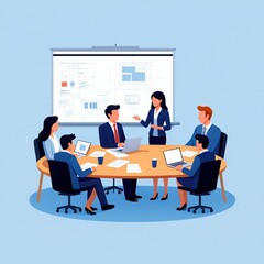 business meeting in office