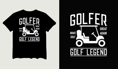 Golfer golf legend t-shirt design for t-shirt quotes or poster svg printable cut file