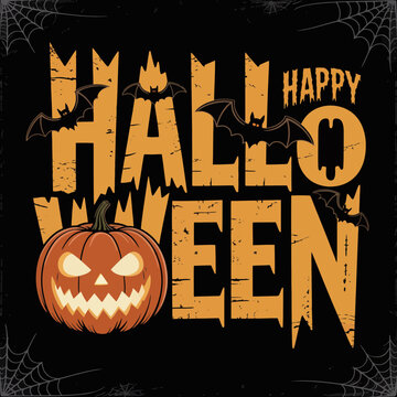 Halloween, happy, icon, pumpkin, spooky, holiday, celebration, October, ghost, scary, horror, costume, trick, treat, party, haunted, night, autumn, theme, creepy, seasonal, bats, skeleton, jackolanter