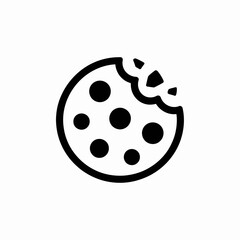 cookie, icon, bite, dessert, snack, sweet, treat, biscuit, symbol, minimalist, silhouette, outline, food, vector, graphic, illustration, logo, pastry, crunchy, black, white, design, template, digital,