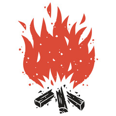 Fire flames vector illustration