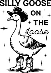Silly Goose On The Loose T-shirt Design