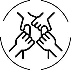 Obraz premium handshake vector illustration