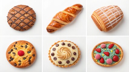 6 image of different bakery in different looks