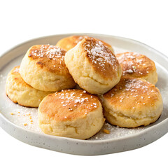 Fototapeta premium Buttery Coconut Biscuits on Plate