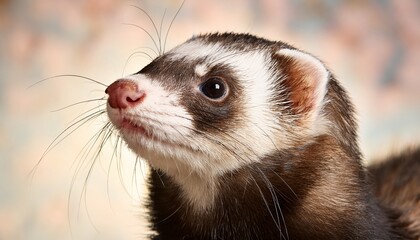 ferret with curious expression