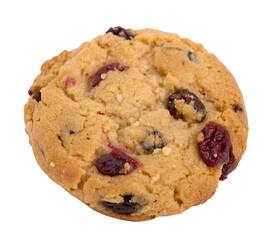 Delicious homemade cranberry cookie with fresh baked goodness and sweet dried fruit pieces inside