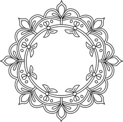 Ornamental Floral Mandala Vector Design
