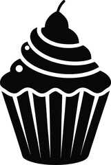 party cupcake silhouette vector  no details  minim.eps