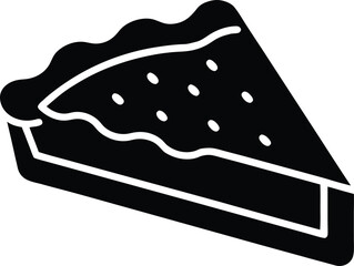 pie slice silhouette vector  no details  minimal c.eps