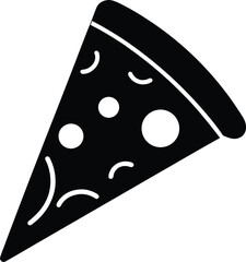 pizza slice silhouette vector  no details  minimal.eps