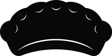 puff pastry silhouette vector  no details  minimal.eps