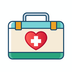 Obraz premium first aid kit icon