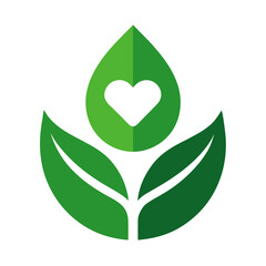 vector green leaf icon
