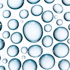 An abstract background featuring translucent water droplets.