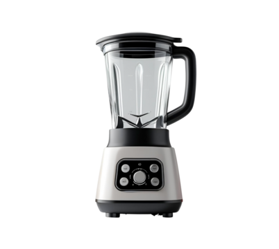 Silver and Black Blender Shines on Transparent Background. Great for product photography, website display, & social media.