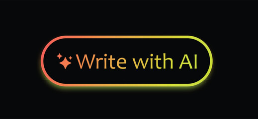 artificial intelligence generate button eps10.