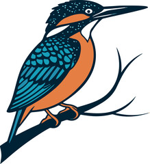 vector illustration of a bird