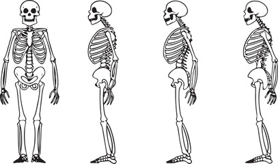 Hand drawn vector silhouette sketch of a woman's body with long hair, perfect for fashion and art design