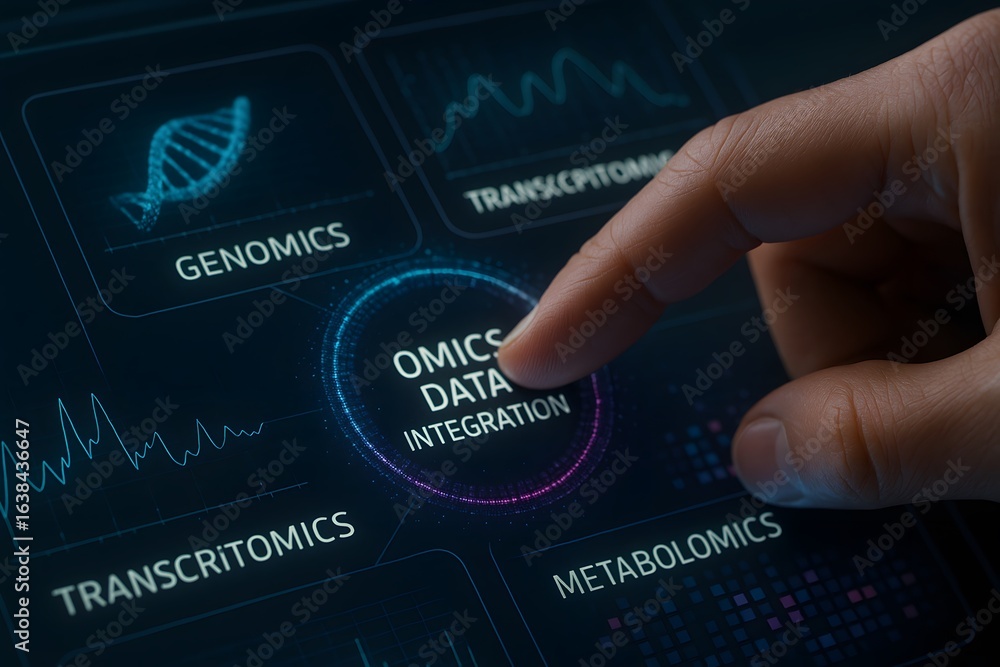 Poster omics data integration for genomics transcriptomics and metabolomics research