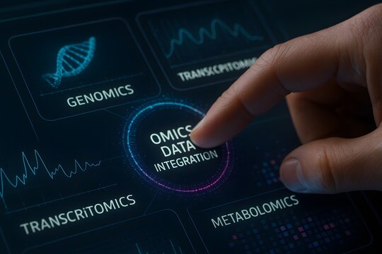 Omics data integration for genomics transcriptomics and metabolomics research