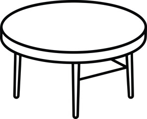 wooden table isolated on white background