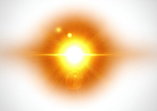 Bright, golden sunburst effect on a light background