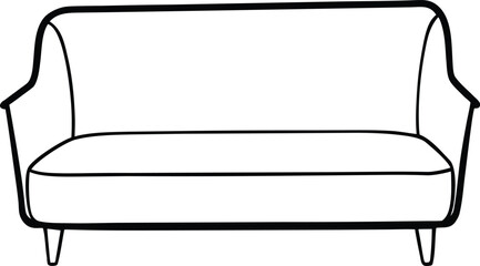 sofa isolated on white background