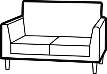 sofa isolated on white background