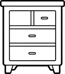 furniture set isolated on white