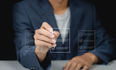 Strategic task management for business success. Importance of planning and ticking off key tasks to ensure progress and achievement in professional environments.