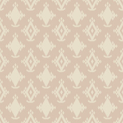 Ikat handwoven geometry – pastel tribal shattered shapes