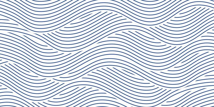 Sea waves layered vector background illustration and sea beach