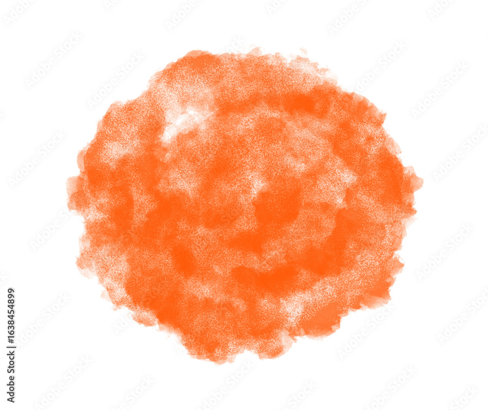 Poster abstract orange cloud on transparent backdrop a textured sphere with soft edges for digital design p