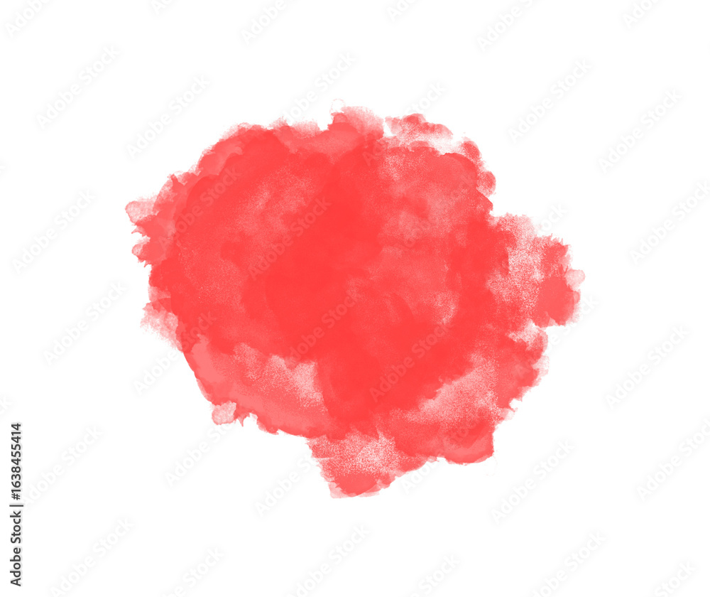 Poster crimson cloud on transparent canvas a digital illustration of a textured sphere with subtle variatio