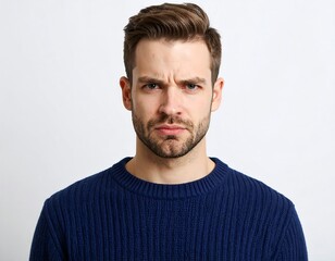 Fototapeta premium Man with an unhappy expression