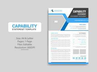 Capability Statement template design