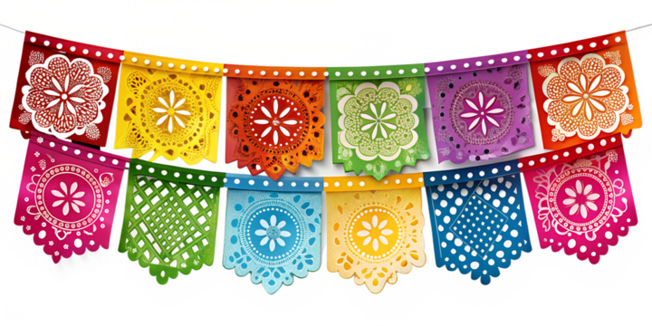 traditional thai style fabric isolated on white background. PNG Transparent file type with high definition quality And vibrant color grading Available.