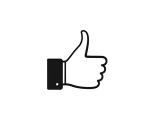 Thumbs up like icon vector design transparent background