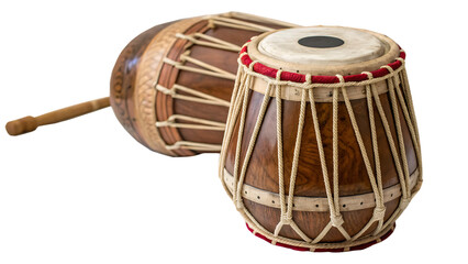 Tabla isolated on a white background PNG. AI GENERATED.