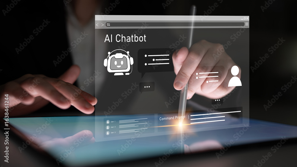 Poster AI chatbot using prompt engineering and LLM deep learning delivers explainable generative AI for smarter, more efficient business support. Latch