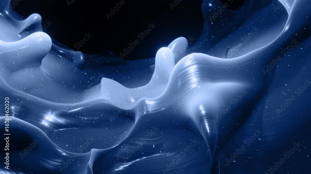 Poster smooth animation of liquid gradient in 4k. glossy paint surface as abstract looped stylish backgroun