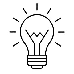 Minimalist line art illustration of a lion in black and white